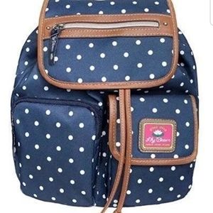 Lily Bloom Riley Navy with white polka dots